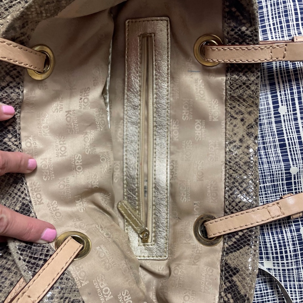 Michael Kors Glossy Python-Embossed Tote - image 6